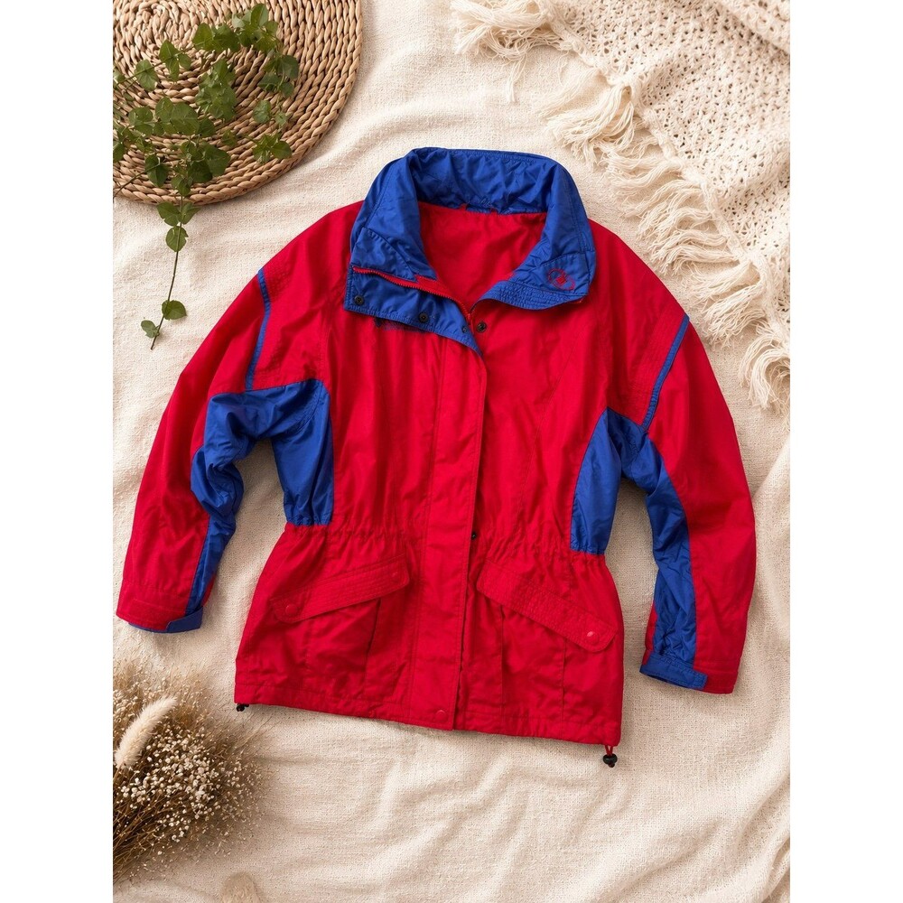 Vtg Columbia GIZMO 3 In 1 Woman’s XL Red Blue Ski Coat Winter Jacket 90’s